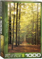 1000 Teile Puzzle - Puzzle - Sonnendurchfluteter Waldweg