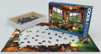 1000 Teile Puzzle - Puzzle - Gemütliches Ferienhaus am See von Dominic Davison