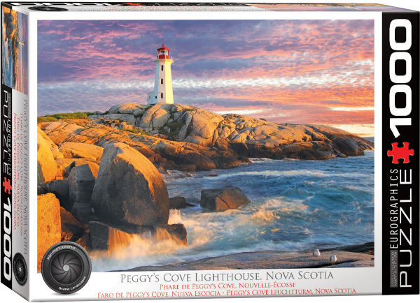 1000 Teile Puzzle - Puzzle - Leuchturm an der See Nova Scotia Peggys Cove