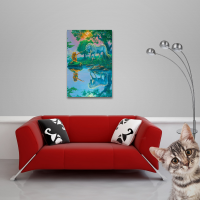 Warren, Jim - Kunstdruck - Mermaid and Unicorn