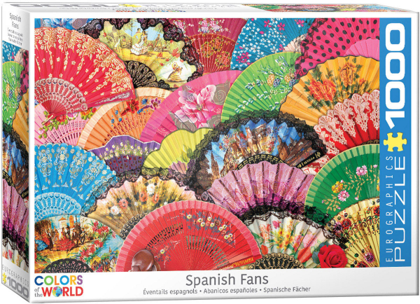 1000 Teile Puzzle - Puzzle - Spanische Flamenco Fächer