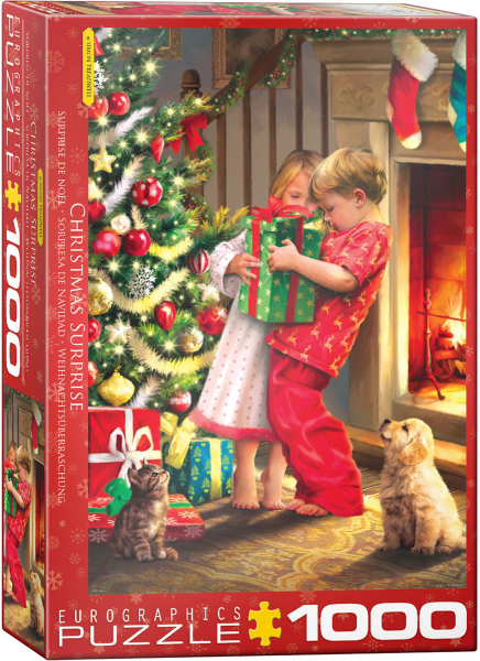 1000 Teile Puzzle - Puzzle - Die Weihnachtsüberraschung von Simon Tread