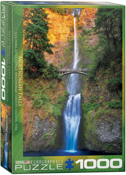 1000 Teile Puzzle - Puzzle - Multnomah Wasserfall in  Oregon USA