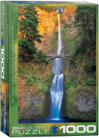 1000 Teile Puzzle - Puzzle - Multnomah Wasserfall in  Oregon USA