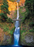 1000 Teile Puzzle - Puzzle - Multnomah Wasserfall in  Oregon USA
