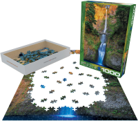 1000 Teile Puzzle - Puzzle - Multnomah Wasserfall in  Oregon USA