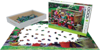1000 Teile Puzzle - Puzzle - Das farbenfrohe Landleben - Gartenbank