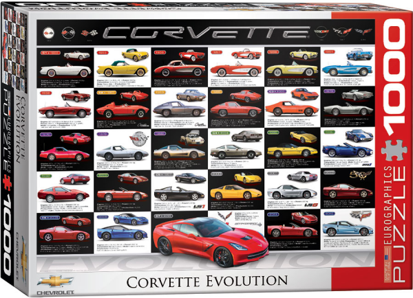 1000 Teile Puzzle - Puzzle - Chevrolet Corvette - Evolution