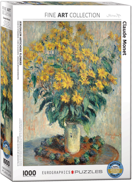 1000 Teile Puzzle - Puzzle - Claude Monet - Jerusalem Artischocken Blumen