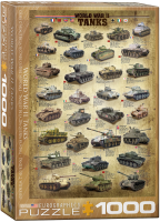 1000 Teile Puzzle - Puzzle - Panzer des zweiten Weltkriegs