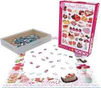 1000 Teile Puzzle - Puzzle - Süsse Valentinstags Leckereien