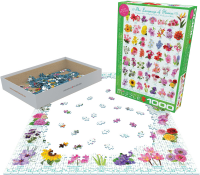 1000 Teile Puzzle - Puzzle - Sags in der Sprache der Blumen