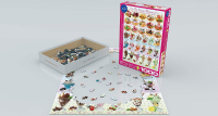 1000 Teile Puzzle - Puzzle - Leckere Eissorten
