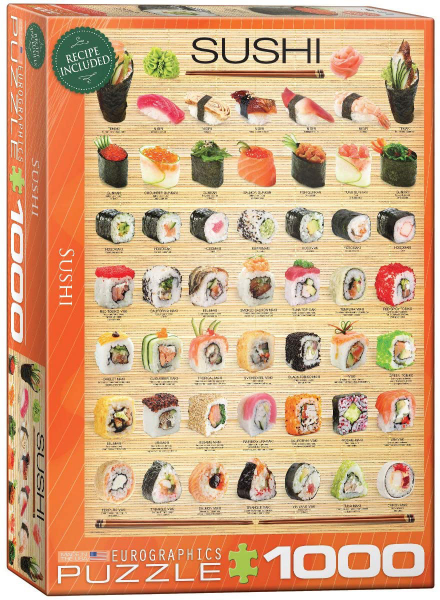 1000 Teile Puzzle - Puzzle - Sushi Variationen aus Japan