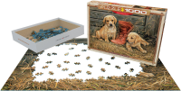 1000 Teile Puzzle - Puzzle - Hundewelpen auf dem Bauernhof