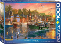 1000 Teile Puzzle - Puzzle - Sonnenuntergang im Fischerhafen von Dominic Davison