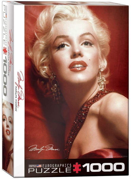 1000 Teile Puzzle - Puzzle - Marilyn Monroe in Rot