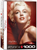 1000 Teile Puzzle - Puzzle - Marilyn Monroe in Rot
