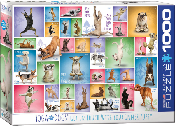 1000 Teile Puzzle - Puzzle - Yoga Hunde