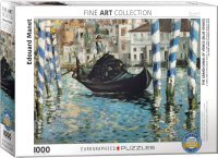1000 Teile Puzzle - Puzzle - Manet - Canal Grande Venedig in Blau