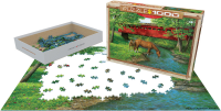 1000 Teile Puzzle - Puzzle - Weirs - Pferde an der Brücke