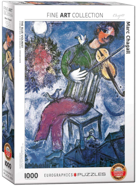 1000 Teile Puzzle - Puzzle - Marc Chagall - Der blaue Geiger