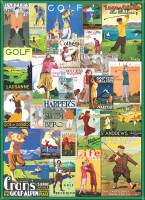 1000 Teile Puzzle - Puzzle - Vintage Werbeposter Golf
