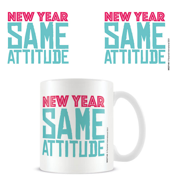 Fun - Lizenz Tassen - New Year Same Attitude