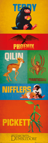 Fantastic Beasts - Türposter - Secrets of Dumbledore - Beasts