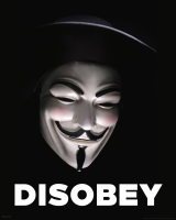 V Mask Guy Fawkes - Mini-Poster - Disobey