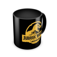 Jurassic Park - Lizenz Tassen - Warning - black
