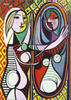 1000 Teile Puzzle - Puzzle - Picasso - Mädchen vor dem Spiegel