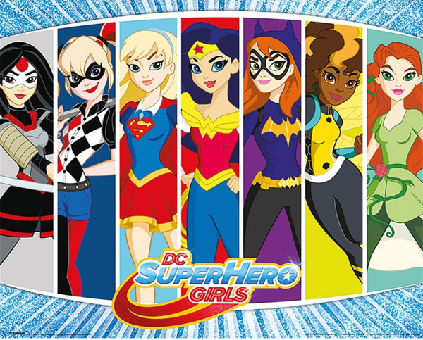 DC Superhero Girls - Mini-Poster - Character Burst