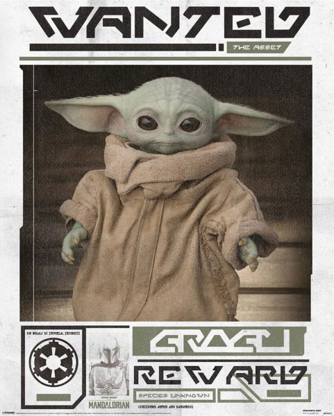 Star Wars - Mini-Poster - The Mandalorian - Grogu Wanted