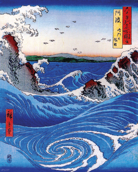 Hiroshige - Mini-Poster - Naruto Whirlpool