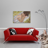 Egon Schiele - Kunstdruck - Die Umarmung