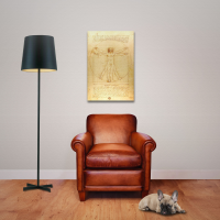 Leonardo da Vinci - Kunstdruck - Vitruvianischer Mensch