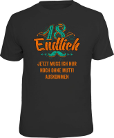 18 Jahre - Endlich 18 - T-Shirt - Größe S M L...