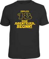 18 Jahre - Abenteuer - T-Shirt Grössen S-M-L-XL-XXL...