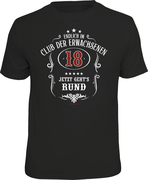 18 Jahre - Club - T-Shirt / Shirt Größe wählbar S M L XL XXL
