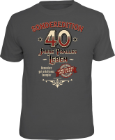 T-Shirt - 40 Jahre - Sonderedition - Shirt -...