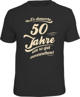 50 Jahre - Gutes Aussehen - T-Shirt - Größe S...