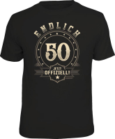50 Jahre - endlich offiziell - T-Shirt Grössen...