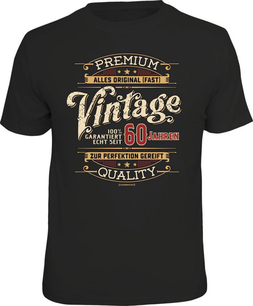 60 Jahre - Vintage ohne Zahl - T-Shirt / Shirt Größe wählbar S M L XL XXL