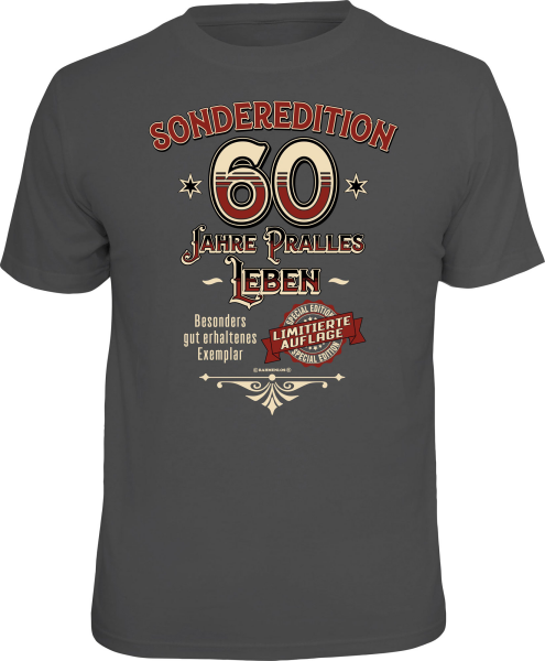 T-Shirt - 60 Jahre - Sonderedition - Shirt - Größe wählbar S M L XL XXL