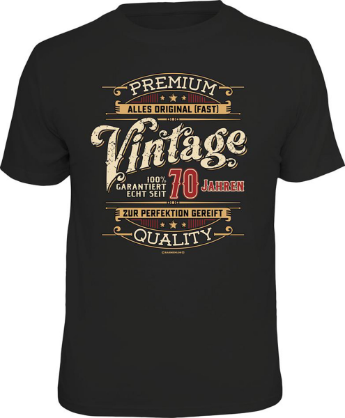 70 Jahre - Vintage ohne Zahl - T-Shirt / Shirt Größe wählbar S M L XL XXL