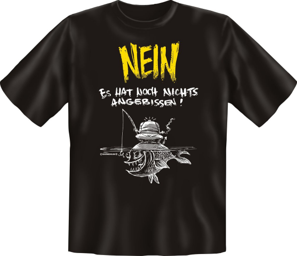 angebissen Angeln - Fun Spruch T-Shirt in den Grössen S-M-L-XL-XXL