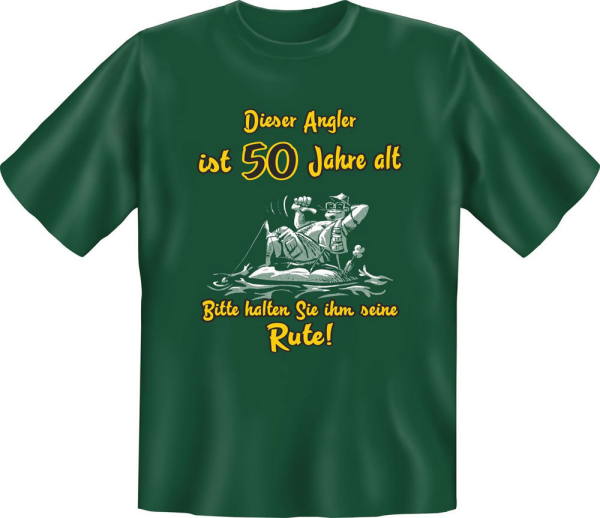 Angeln - Angler über 50 - Fun T-Shirt - Grössen S-M-L-XL-XXL