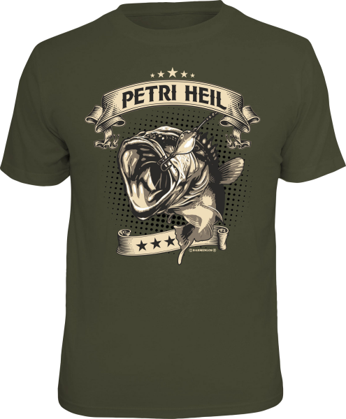 Angeln - petri heil - T-Shirt / Shirt Größe wählbar S M L XL XXL