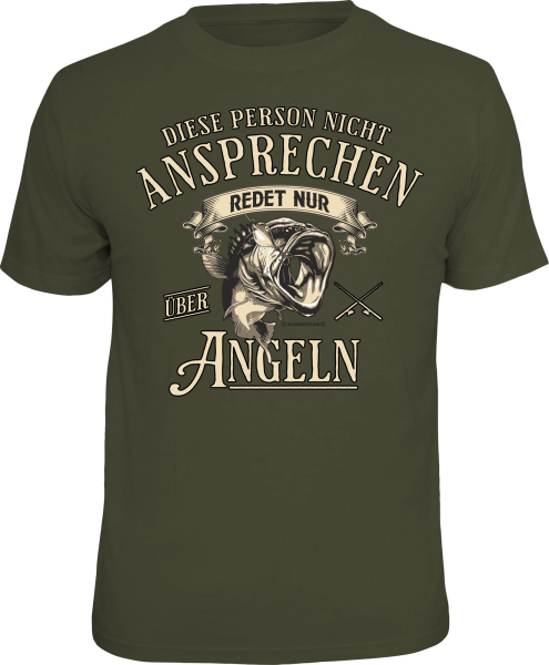 Angeln - nicht ansprechen - T-Shirt / Shirt Größe wählbar S M L XL XXL